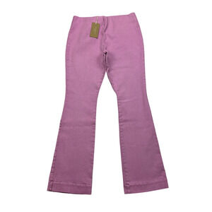 Ann Mashburn Faye Flare Cropped Lounge Pants Lilac Women's M Stretch Waist